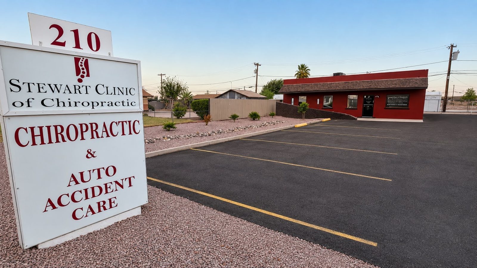 Copper State Chiropractic sign reading Chiropractic and Auto Accident Care